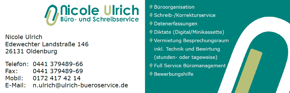 Ulrich Büro und Schreibservice Oldenburg